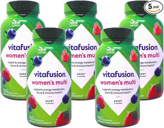 Vitafusion Women's Gummies Mixed Berries 150 Count 5-Pack