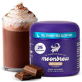 MoonBrew Nighttime Magnesium Hot Cocoa Jar Natural Sleep Aid Drink Mix for Adults - Calming Melatonin-Free Sleep Support - Sleepy Hot Chocolate Powder with L-Theanine Chamomile &amp Zinc Glycinate
