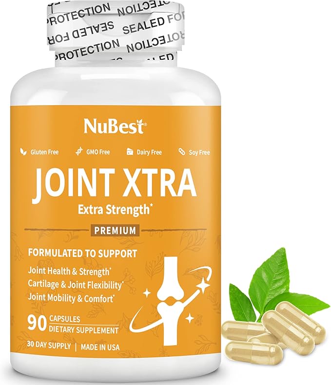NuBest Joint Xtra - Joint Support Supplement - Joint Health Formula with Triple Joint Strength - Glucosamine Chondroitin Turmeric MSM &amp Boswellia for Joint Health &amp Cartilage Health (Pack 5