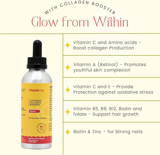 Women's 50+ Health and Beauty Liposomal Liquid Multivitamin Bundle | Non-GMO | Sugar Free | Gluten Free | Liquid Collagen Booster | Hair Skin and Nails