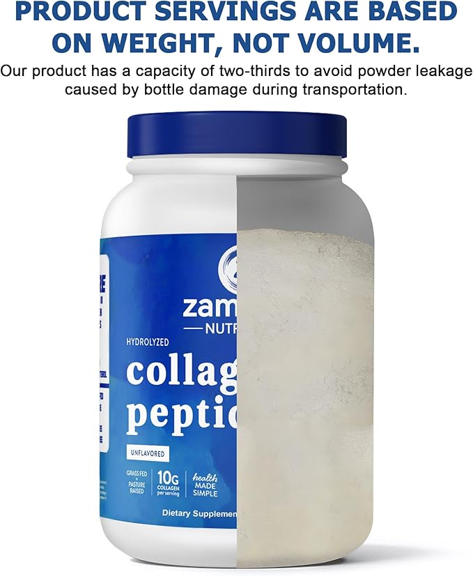 Zammex Collagen Peptides Powder Unflavored 60+90 Servings