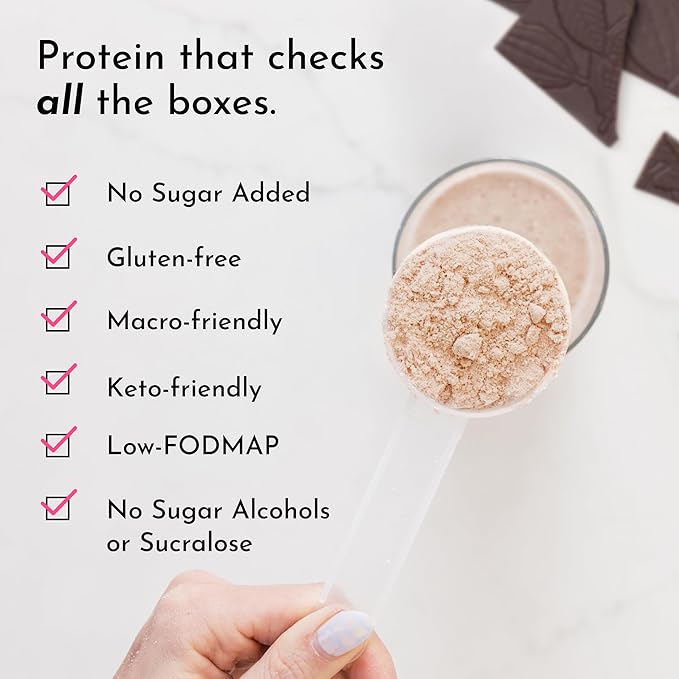 JUST INGREDIENTS Coconut Chocolate Protein Powder – 30-Serving Blend with 100% Grass-Fed Whey &amp Organic Plant Proteins – Creamy Coconut Cocoa Flavor – Supports Muscle Recovery Energy*