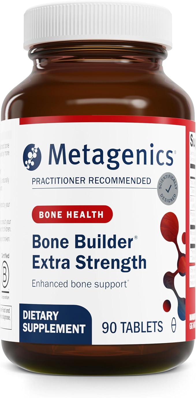 Metagenics Bone Builder Extra Strength - Microcrystalline Hydroxyapatite Concentrate (MCHC) with Calcium &amp Phosphorus - Supports Bone Density &amp Strength - Non-GMO &amp Gluten-Free - 90 Tablet