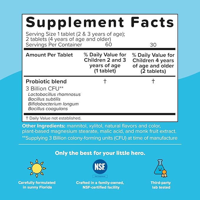Renzo's Vitamins Happy Tummies Bundle Probiotics for Kids and Picky Eater Kids Multivitamin