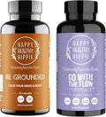 Happy Healthy Hippie PeriPeace Supplements for Women &amp Be Grounded Stress Relief Supplement