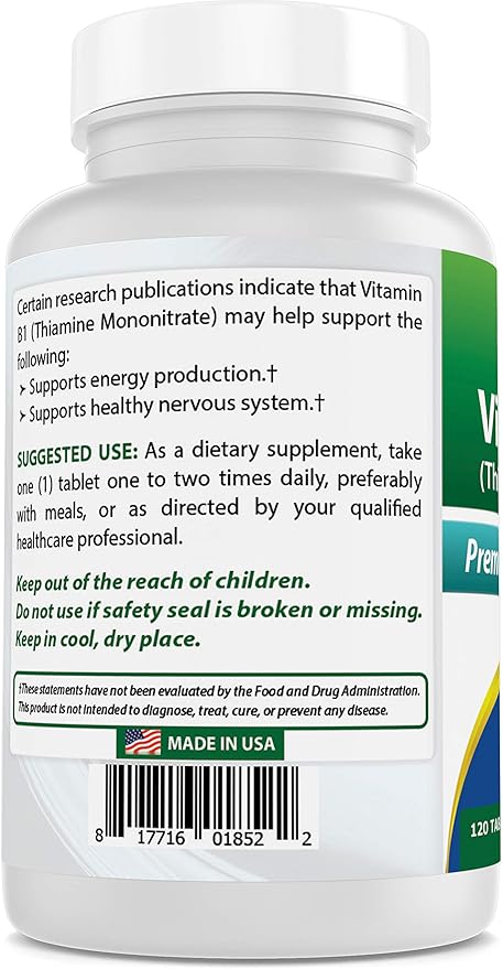 Best Naturals Vitamin B1 as Thiamine Mononitrate 500 mg &amp Calcium Citrate with Vitamin D-3