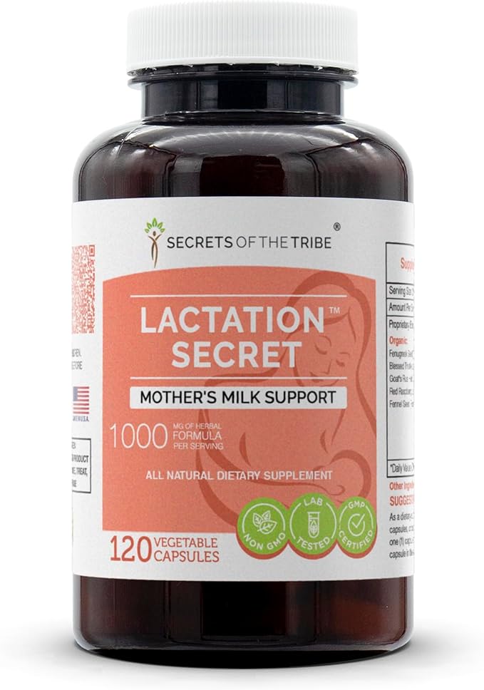 Secrets of the Tribe - Lactation Secret Mother's Milk Support Herbal Supplement Blend (120 Capsules)