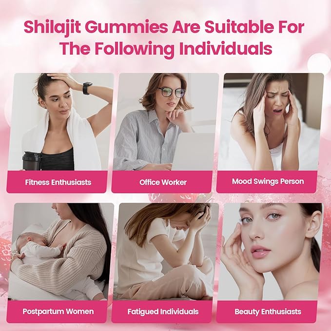 VivoNu Shilajit for Women Contains Tongkat Ali Ashwagandha* Ginger Saffron for hormonal* Balance &amp Energy | Tasty Shilajit Strawberry Flavor with Pure Himalayans Shilajitn* (1 Bag)