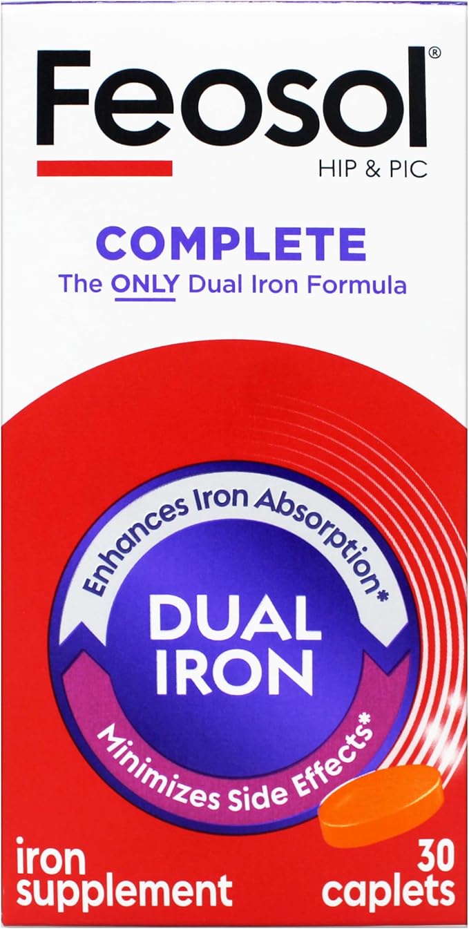 Feosol Bifera Iron Caplets Complete 30 ea (Pack of 6)