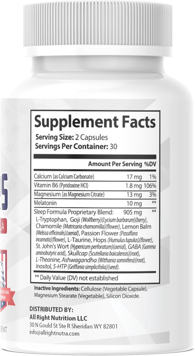 Call to Quarters - Sleep Aid &amp Relaxation Formula - 60 Capsules
