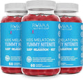 Melatonin 1mg Gummies for Kids Safe Drug-Free &amp Effective Natural Sleep Aid Supplement for Children. Kids 1mg Melatonin Gummy Gluten-Free Vegetarian Restful Sleep Products for Ages 4+. 180ct (3