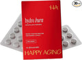 Happy Aging Hydro Burn H2 Molecular Hydrogen Water Tablets|Clean Energy &amp Metabolic Support| Molecular Hydrogen with Magnesium| Fast-Dissolving Keto Antioxidant|30 Red Berry Tablets