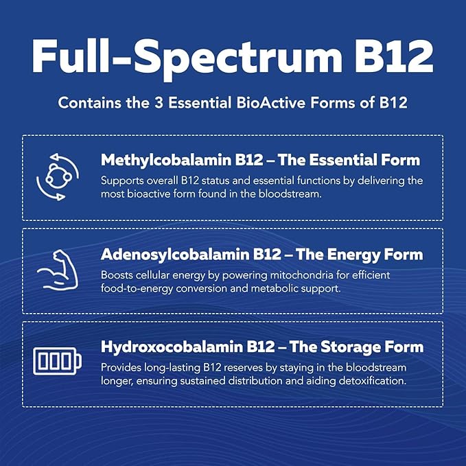BioActive Vitamin B Complex - Blood Stream Ready Methylated B Complex - Featuring Methylfolate 3 BioActive Forms of B12 BenfoPure® B1 &amp Pantesin® B5 - 12 B Vitamins in Clinical Doses - 60 Servi