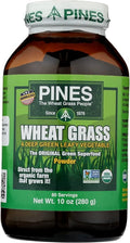 Pines Wheat Grass Powder The Original Green Superfood USDA Organic Gluten Free &amp Non-GMO 10 Oz