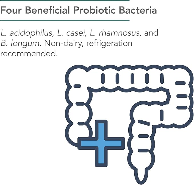 Nutricology Gastro Flora Supplement - Probiotic for Digestive Health Gut Health for Men &amp Women Lactobacillus and Bifidobacterium - 90 Count