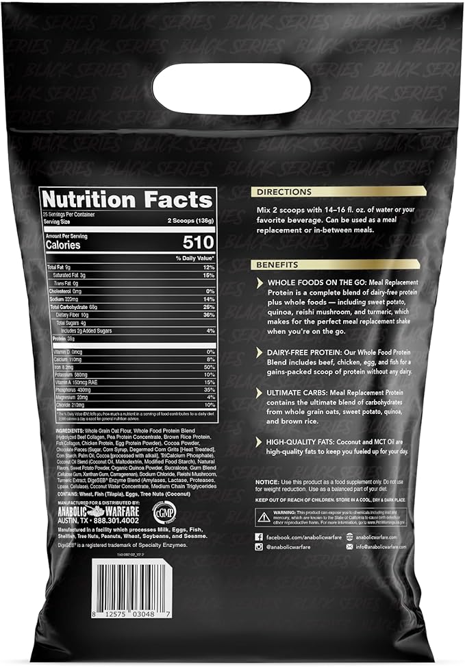 Meal Replacement Protein Whole Food Meal Replacement Protein Shake Chocolate 25 Servings