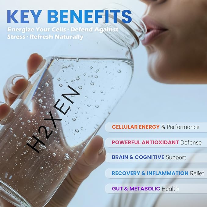 Molecular Hydrogen Tablets with Magnesium - 8 PPM Hydrogen Water Tablets for Drinking Water - Rich in Antioxidants Supports Healthy Aging Cellular Energy &amp Brain Health (60 Counts Raspberry)