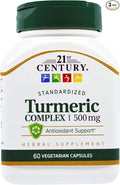 21st Century Turmeric Complex 500 mg 60 Veggie Caps - 3PC