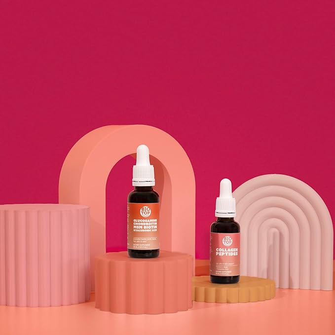 Best Combination (Bundle) for the Good Health of Joints Bones Muscles Hair Skin and Nails - Glucosamine Chondroitin Collagen Biotin Hyaluronic Acid MSM and Vitamin C