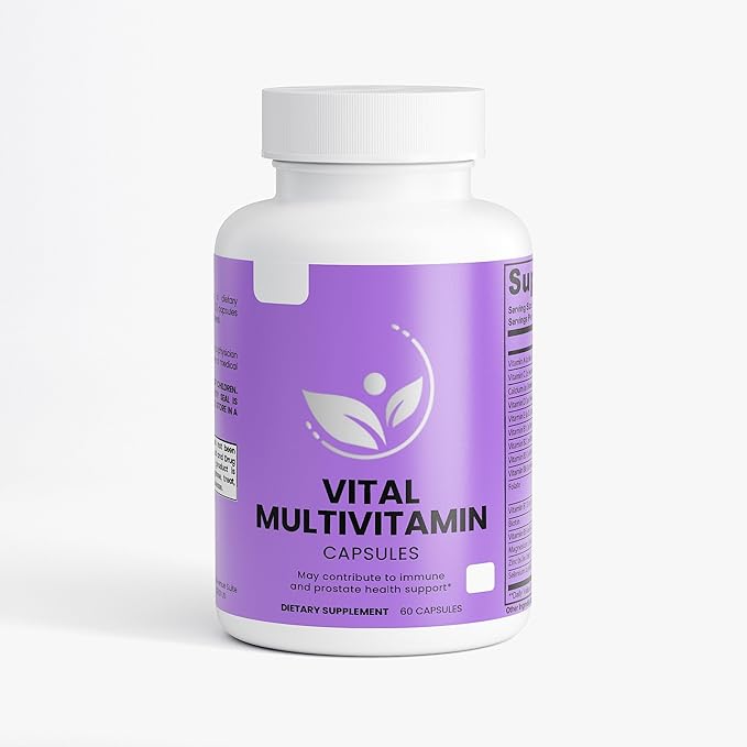 Daily Multivitamin Capsules Immune Support with Vitamin B Complex Antioxidants Echinacea Spirulina