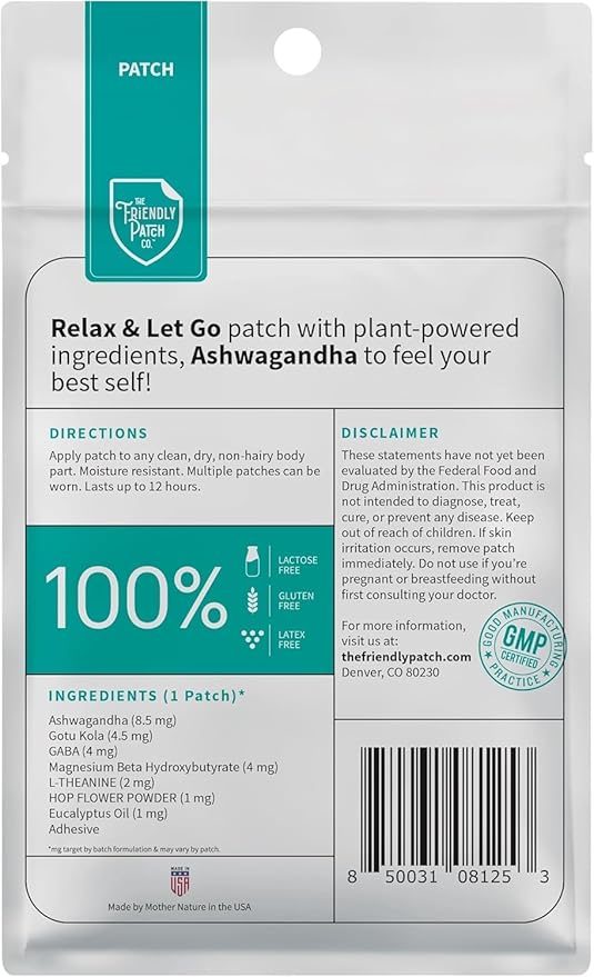 The Friendly Patch Relax &amp Let Go-8+Snooze-28 Patches