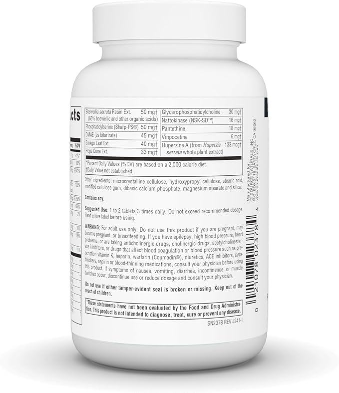 Source Naturals Ageless Mind for Memory &amp Cognitive Function* - 60 Tablets