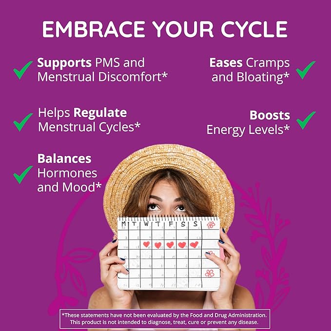 Happy Healthy Hippie Vegan Collagen Builder w/Hyaluronic Acid &amp Go with The Flow Hormone Balance for Women