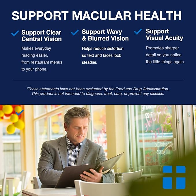 Opti + AREDS 2 Supplements | Vision &amp Eye Health Supplements for Adults | Includes Lutein Zeaxanthin Zinc and Vitamin C for Macular Support* | 90 Softgels / 45 Servings