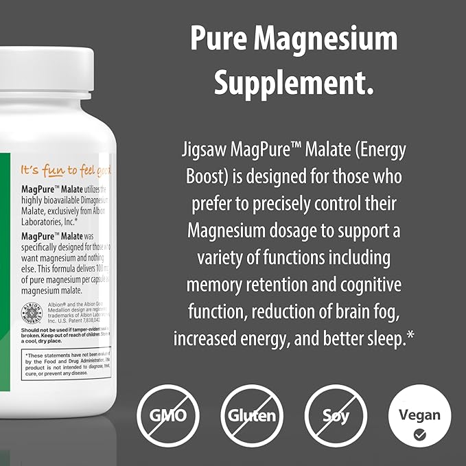 Jigsaw Health Bundle | MagSRT 240 Tablets and MagPure Malate 120 Capsules