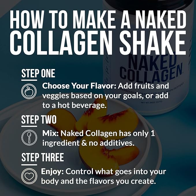 NAKED Strawberry Whey Protein Powder (24 Servings) Collagen Peptides Protein Powder 20oz (60 Servings) – Grass-Fed Pasture-Raised Non-GMO Gluten Free Keto Paleo Friendly