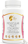 Cocó March N.M.D. Molecular Multi-Collagen - Types I II III V &amp X – Hair Skin Nails &amp Joint Support for Women &amp Men – Low Molecular Weight Collagen Gluten Free Dairy Free Soy Free