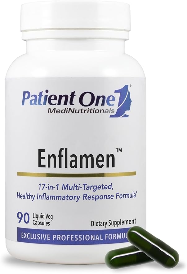 Patient One Enflamen | Supplement to Support Healthy Inflammatory Response and Joint Comfort* | with Turmeric Ginger Capsicum and More | 90 Capsules