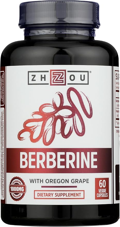 Zhou Nutrition Oregon Grape Berberine 60 Count 60 Ct