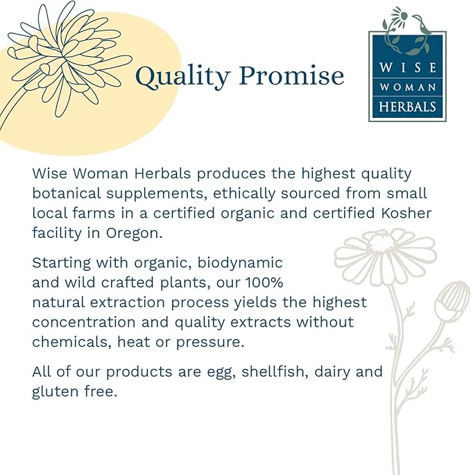 Wise Woman Herbals – Fiber Flow Capsules 120 Count – Supports Healthy Digestive Function Gut Health Bowel Health and Regularity