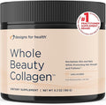 Designs for Health Whole Beauty Collagen - Collagen Peptides Silica &amp Biotin Powder to Support Hair Skin and Nails - Support Hair Strength &amp Fullness (30 Servings)