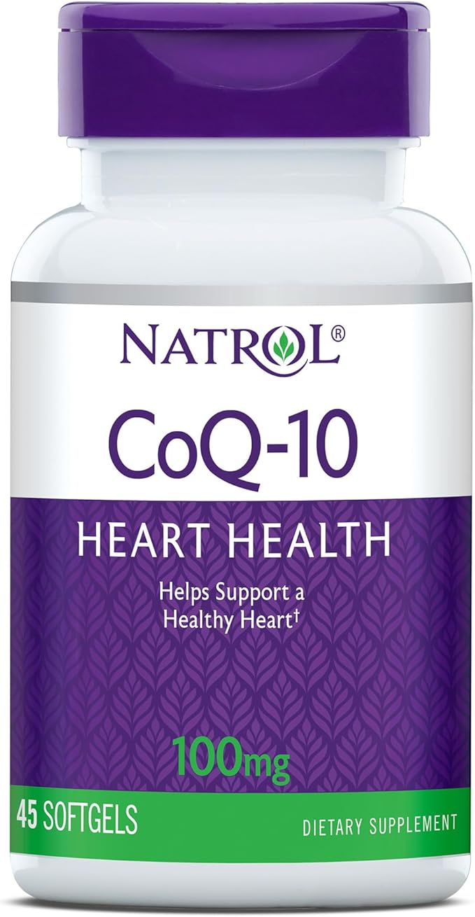Natrol CoQ-10 Softgels Heart Health Dietary Supplement 100 mg 45 Count