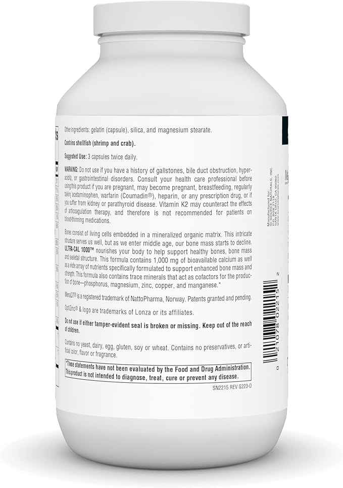 Source Naturals Ultra-Cal 1000 Comprehensive Bone Health* - 240 Capsules