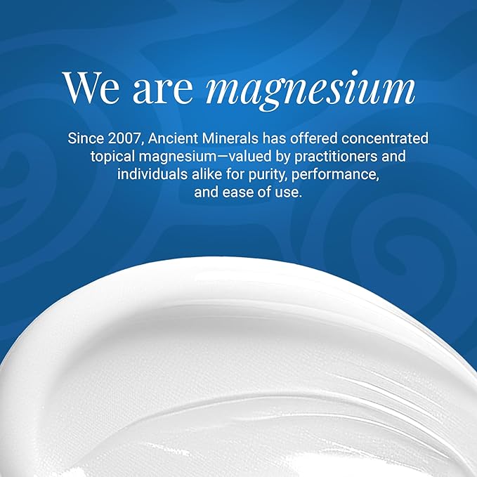 Ancient Minerals Magnesium Lotion Ultra with MSM Pure Genuine Zechstein Magnesium Lotion for Topical Application (5oz)