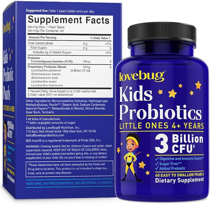 Lovebug Multi-Strain Probiotic Pearls and Soil-Based Probiotic Gummy Bundle