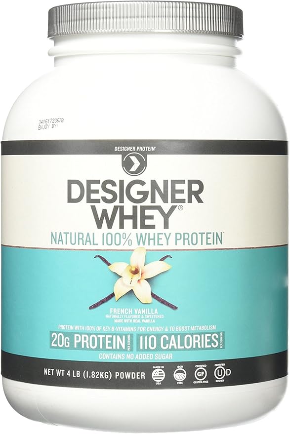 Designer Whey Natural Protein Powder French Vanilla - 4 lbs