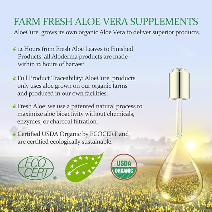 AloeCure Daily Probiotics 10 Billion CFU for Digestive Support 8 Strains 6 Prebiotics &amp Enzymes - Digestive Supplement with Bromelain for Women &amp Men - Gut Support Digestive Relief 30 Caps