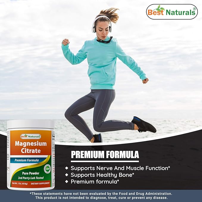 Magnesium Citrate Powder 1 Pound &amp Magnesium Glycinate 425 mg