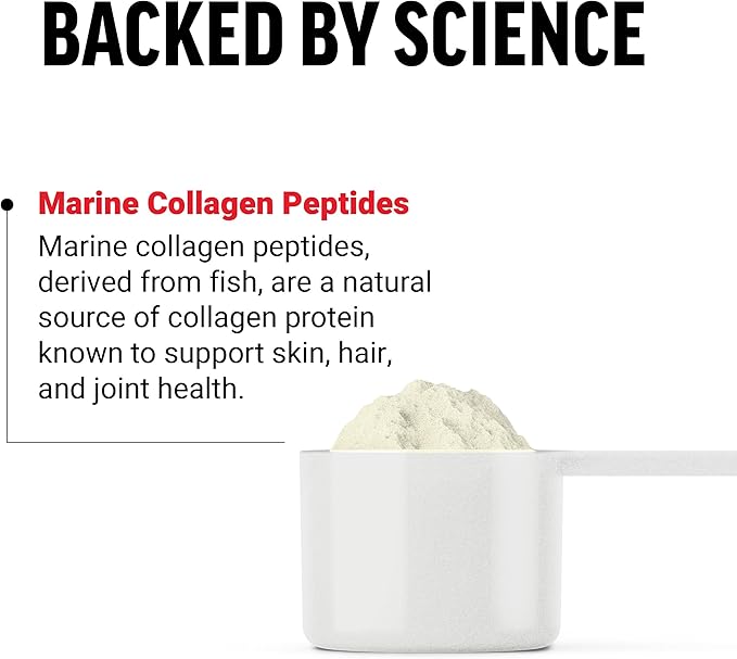 Force Factor Marine Collagen Powder for Women and Men Marine Collagen Peptides Type I &amp III with Hyaluronic Acid to Support Healthy Hair Skin Nails Bones and Joints Unflavored 30 Servings
