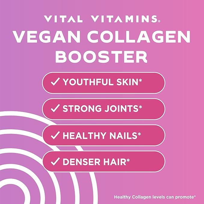 Vital Vitamins Vegan Collagen Booster + Women's Multivitamin Complex