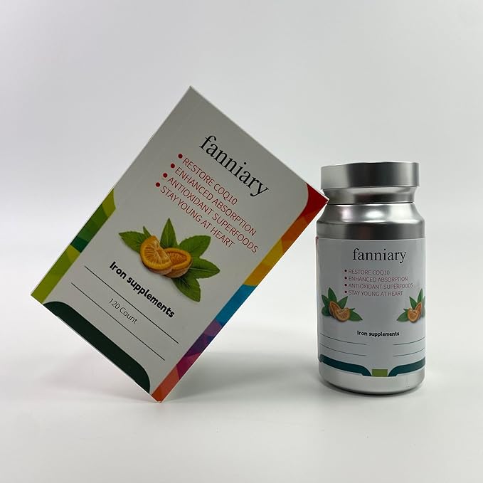 Iron Supplement with Vitamin C – High Absorption Gentle on Stomach Supports Energy &amp Daily Wellness – Vegan