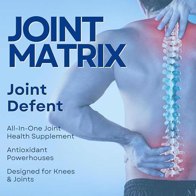 Joint Matrix PRO - Chondroitin MSM antioxidant Joint Support Supplement for Women Knee Supplements for Joint Flexibility - 1 Bottle