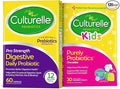 Culturelle Daily Probiotic Bundle – Pro Strength Daily Probiotic Capsules for Men and Women and Daily Probiotic Chewables for Kids Digestive + Immune Support Gluten Free
