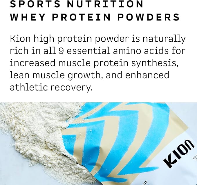Kion Clean Protein | Grass-Fed &amp Pasture-Raised Whey Isolate Protein Powder | Rich Chocolate | 30 Servings