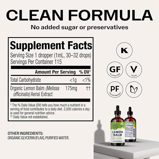 Vimergy NutriDense Fruitylicious Turmeric + Ginger Chewables (60 Count) &amp Liquid Lemon Balm (115 mL)