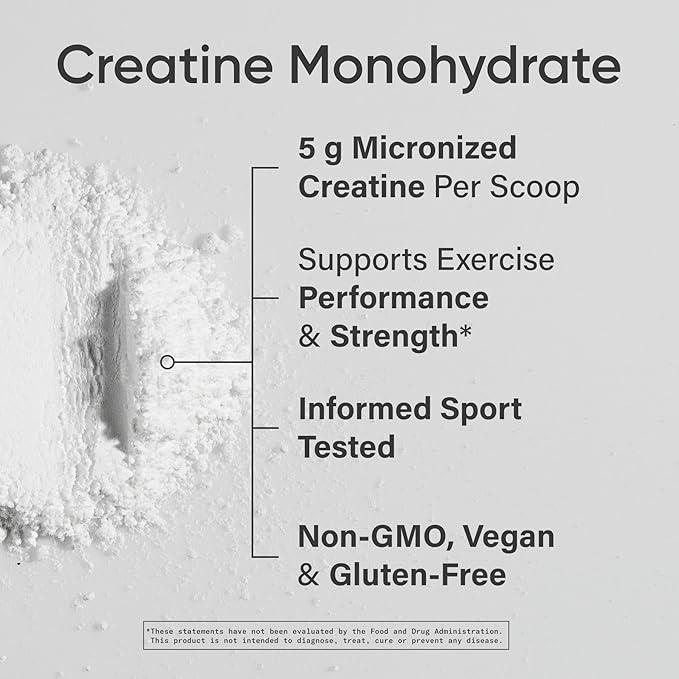 Sports Research Creatine Monohydrate - Gain Lean Muscle Improve Performance and Strength and Support Workout Recovery* - 5 g Micronized Creatine - 17.64 oz